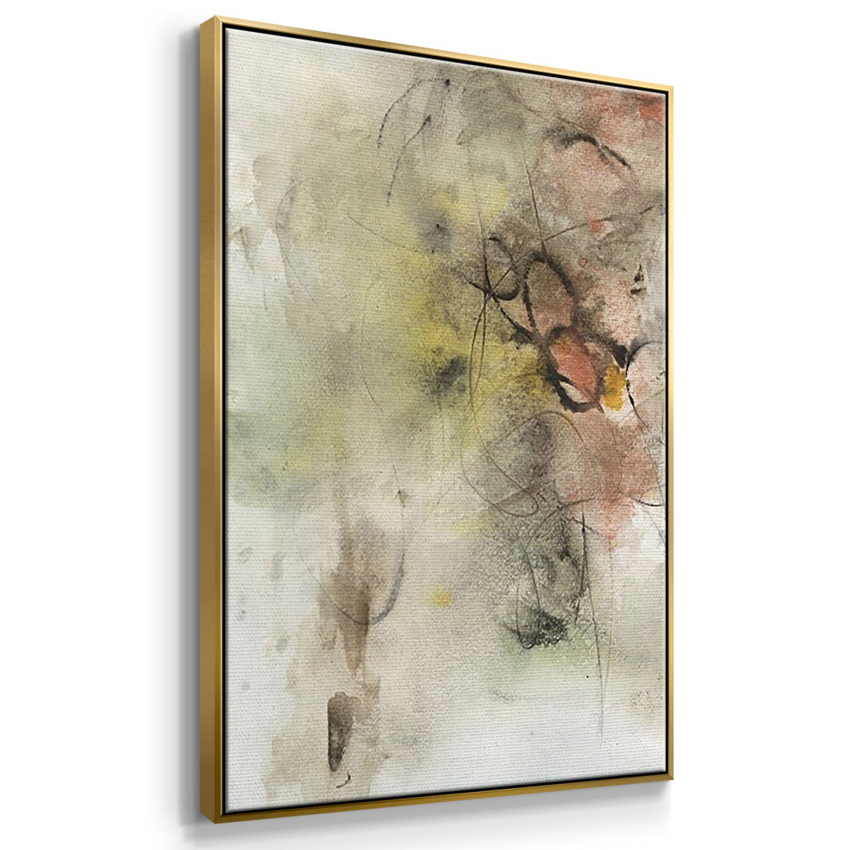 Soft Inspiration I - Floater Framed Canvas Set
