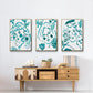 Budding Flower I - Floater Framed Canvas Set