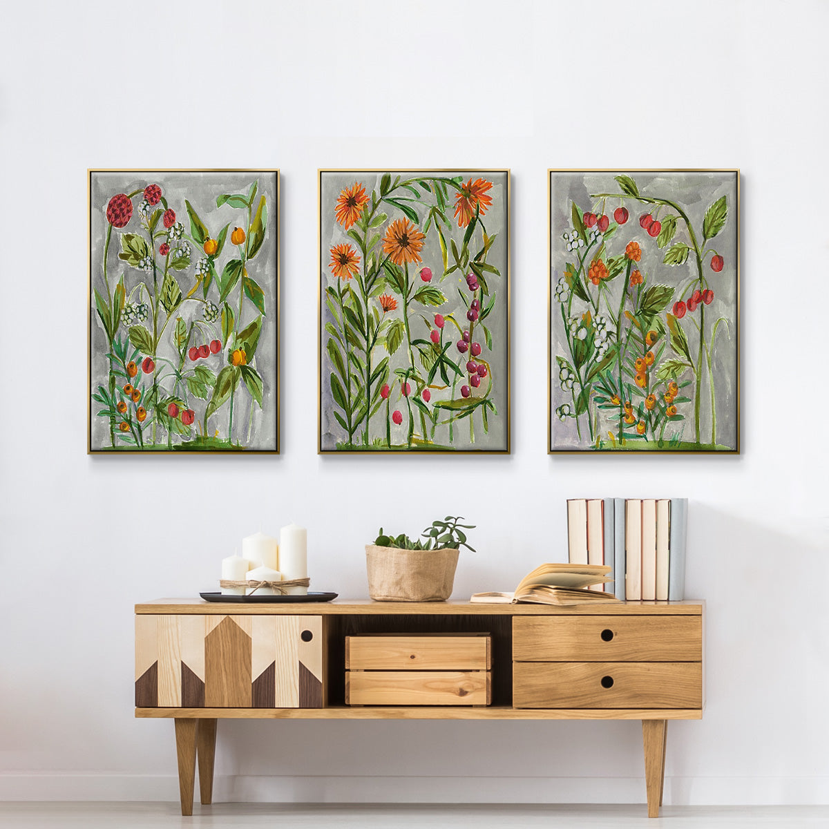 Dear Nature I - Floater Framed Canvas Set