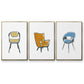 Take a Seat I - Floater Framed Canvas Set