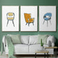 Take a Seat I - Floater Framed Canvas Set