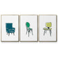 Take a Seat VI - Floater Framed Canvas Set