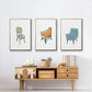 Take a Seat X - Floater Framed Canvas Set