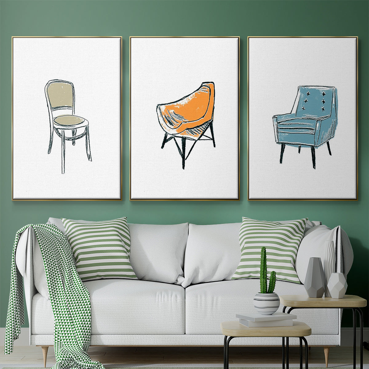 Take a Seat X - Floater Framed Canvas Set