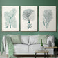Antique Coastal Coral I - Floater Framed Canvas Set