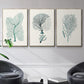 Antique Coastal Coral I - Floater Framed Canvas Set