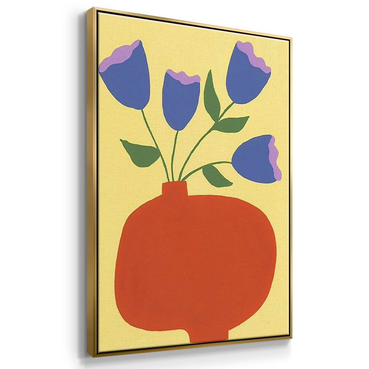 Modern Blooms I - Floater Framed Canvas Set