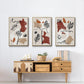 Soft Palms IV - Floater Framed Canvas Set
