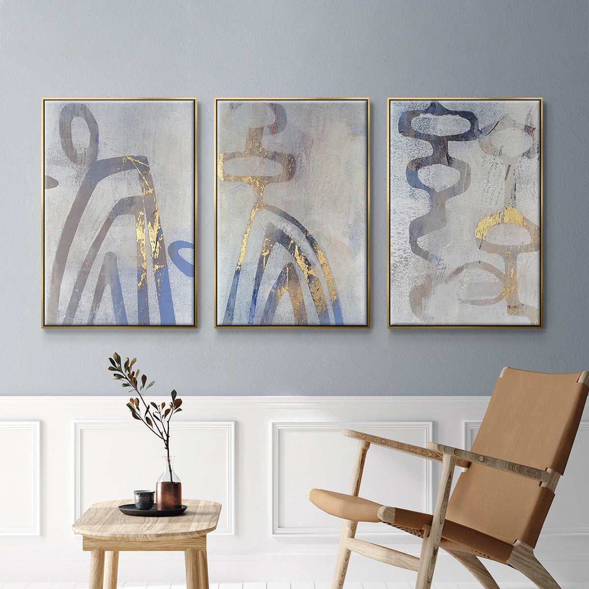 Linx I - Floater Framed Canvas Set