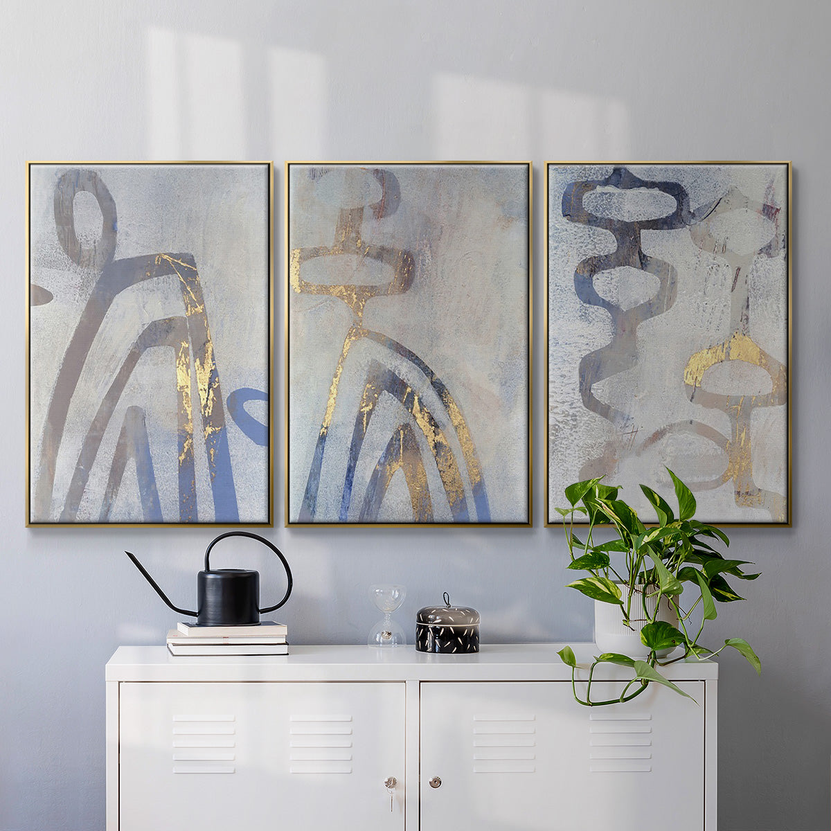 Linx I - Floater Framed Canvas Set