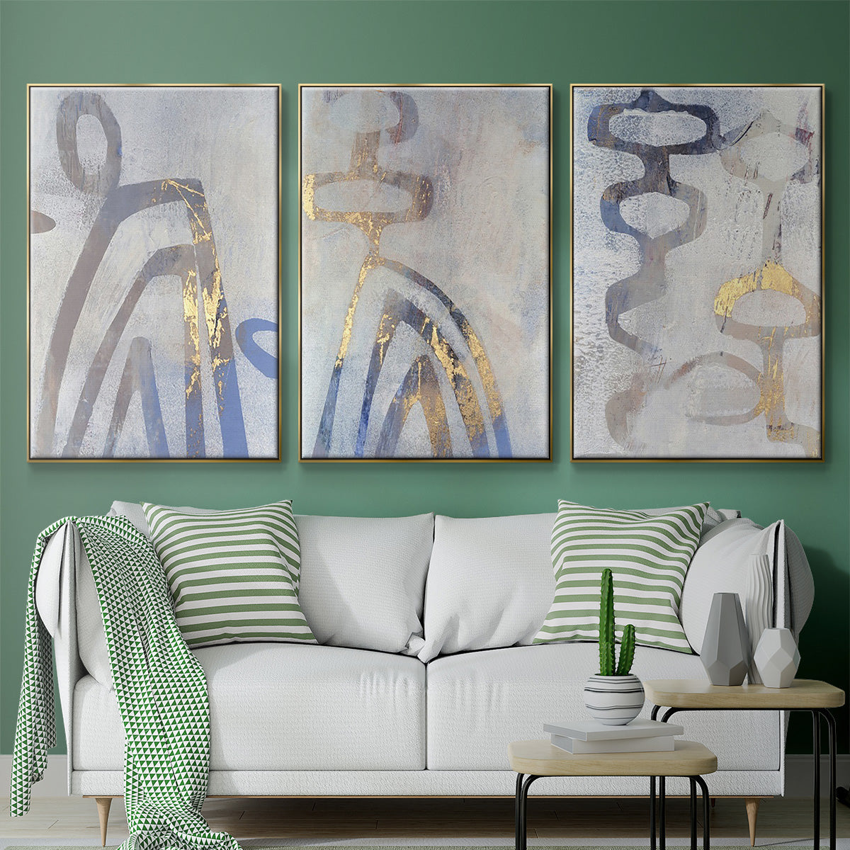 Linx I - Floater Framed Canvas Set