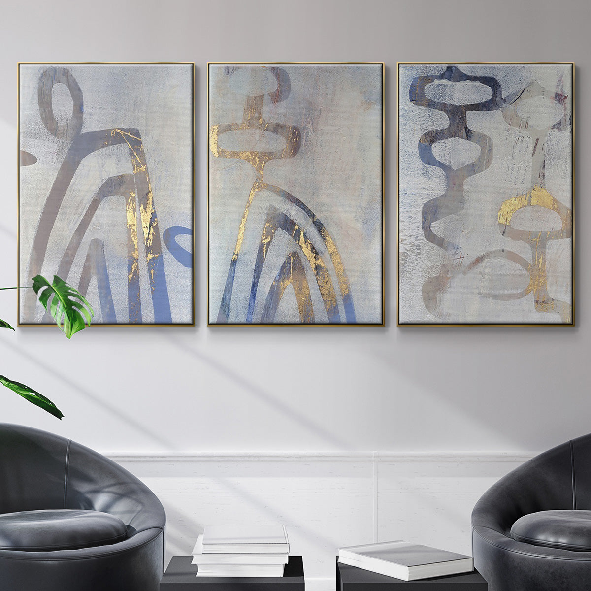Linx I - Floater Framed Canvas Set