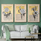 Floral Diary I - Floater Framed Canvas Set