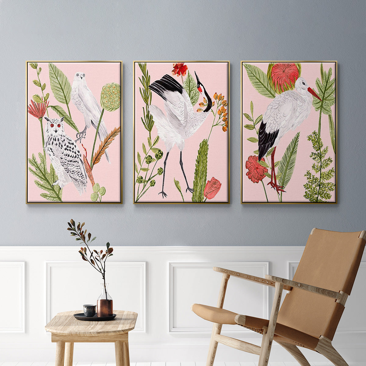 Birds in Motion IV - Floater Framed Canvas Set