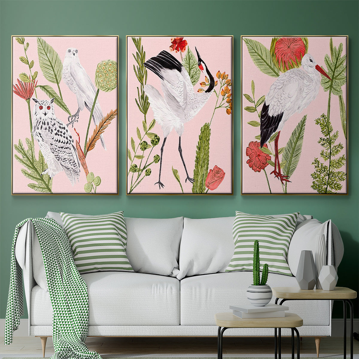 Birds in Motion IV - Floater Framed Canvas Set