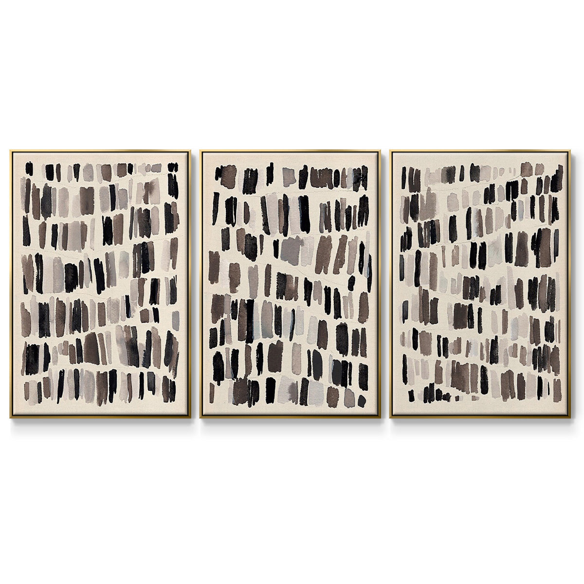 Chalk and Flint I - Floater Framed Canvas Set