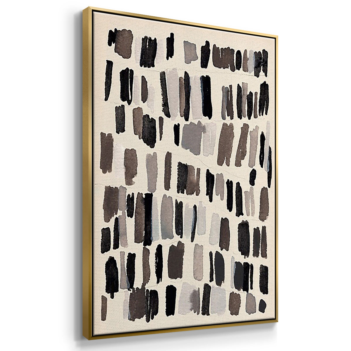 Chalk and Flint I - Floater Framed Canvas Set
