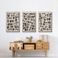 Chalk and Flint I - Floater Framed Canvas Set