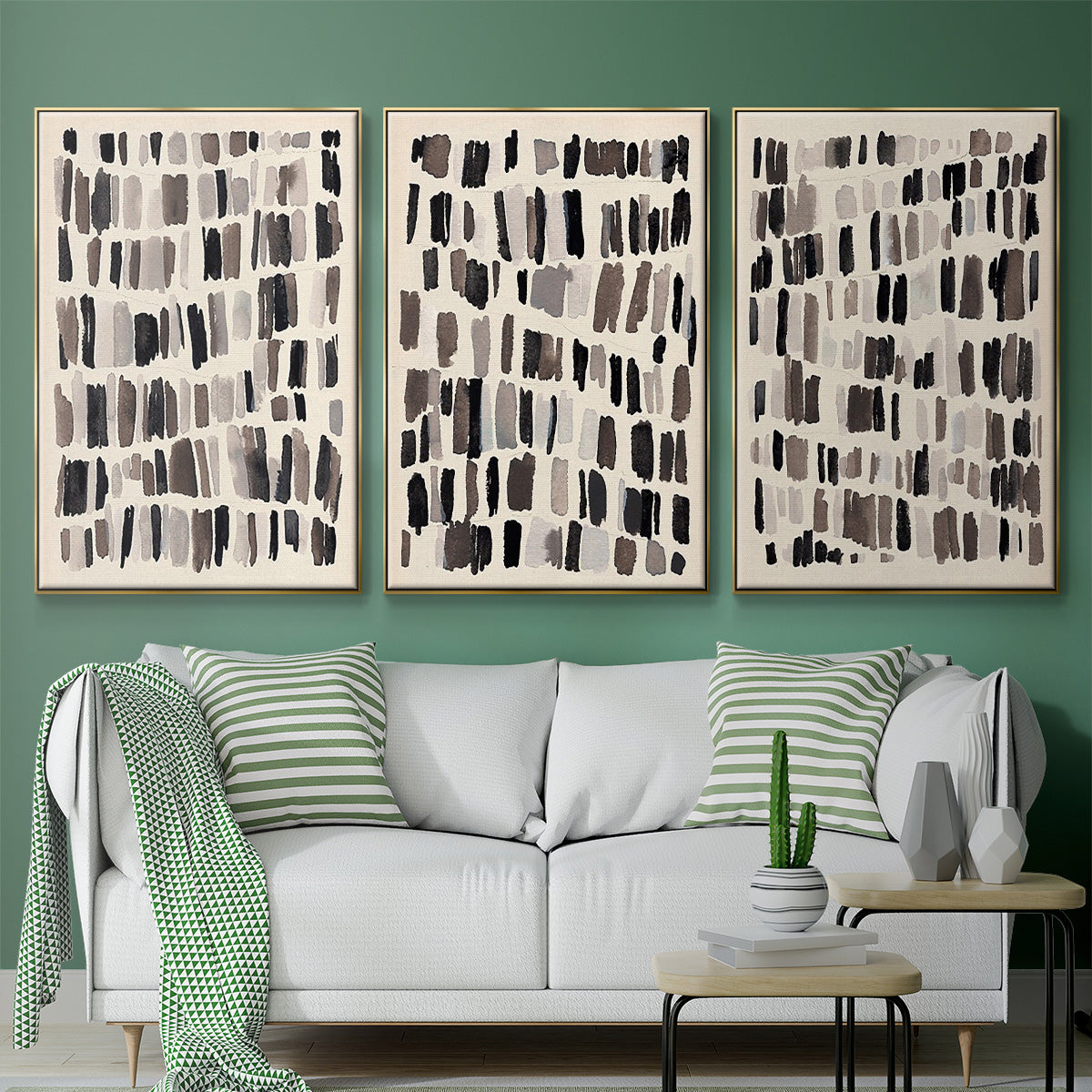 Chalk and Flint I - Floater Framed Canvas Set
