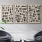 Chalk and Flint I - Floater Framed Canvas Set
