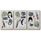 Collected Mindfulness I - Floater Framed Canvas Set