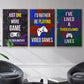 Gamer at Play I - Floater Framed Canvas Set