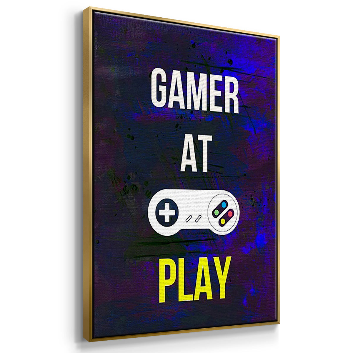 Gamer at Play IV - Floater Framed Canvas Set