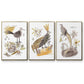 Glowing Garden at Dusk I - Floater Framed Canvas Set