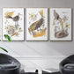 Glowing Garden at Dusk I - Floater Framed Canvas Set