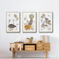 Glowing Garden at Dusk IV - Floater Framed Canvas Set