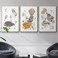 Glowing Garden at Dusk IV - Floater Framed Canvas Set