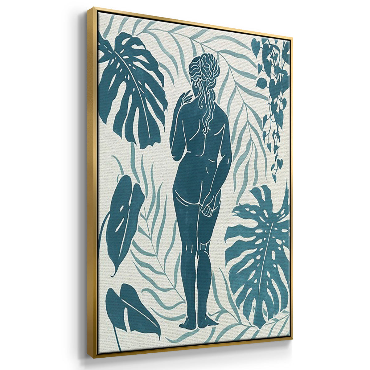 Moon Gazer I - Floater Framed Canvas Set