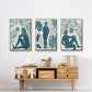 Moon Gazer I - Floater Framed Canvas Set
