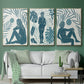 Moon Gazer I - Floater Framed Canvas Set