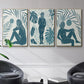Moon Gazer I - Floater Framed Canvas Set