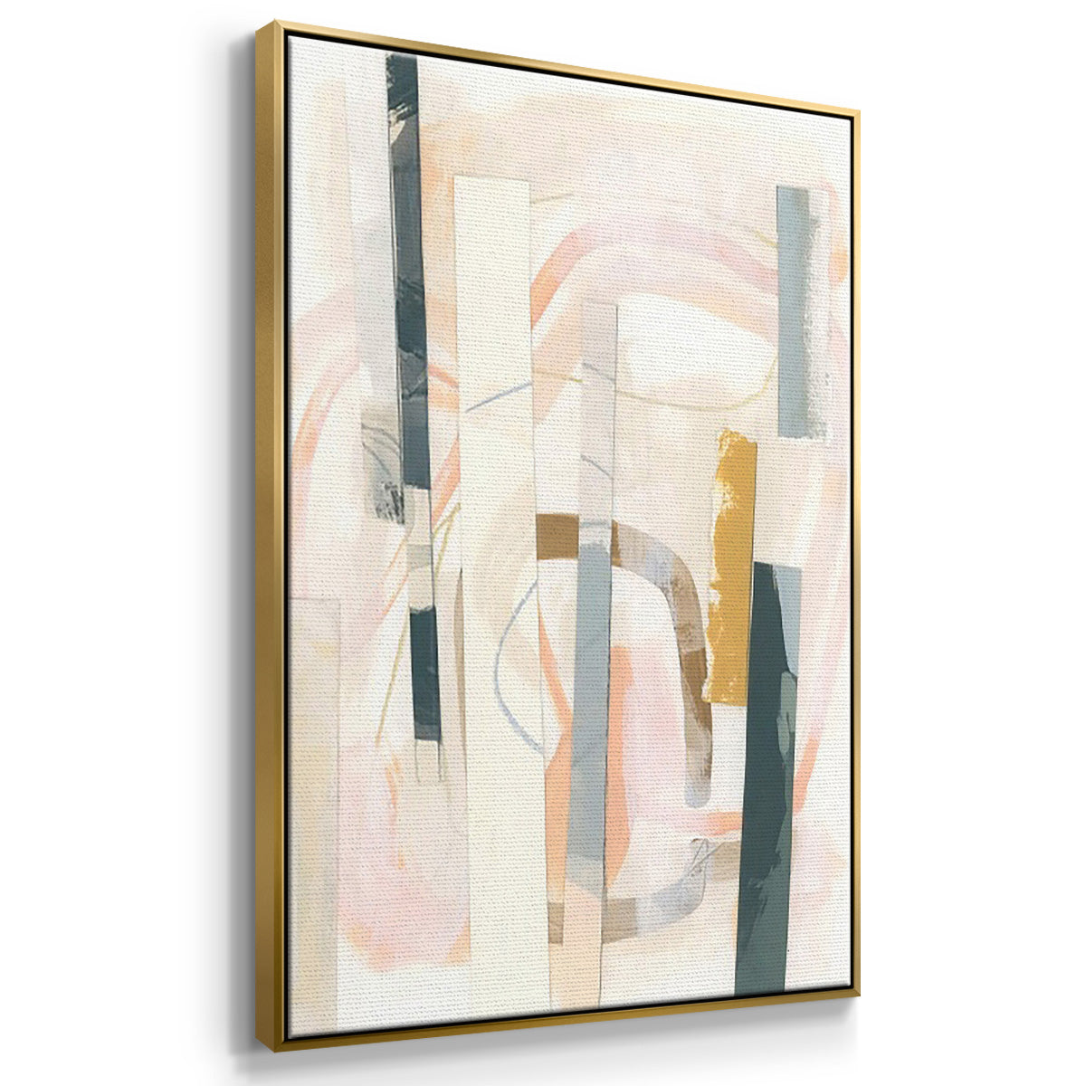 Melon Litmus I - Floater Framed Canvas Set