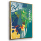 Tropical Graphics I - Floater Framed Canvas Set