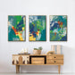 Tropical Graphics I - Floater Framed Canvas Set