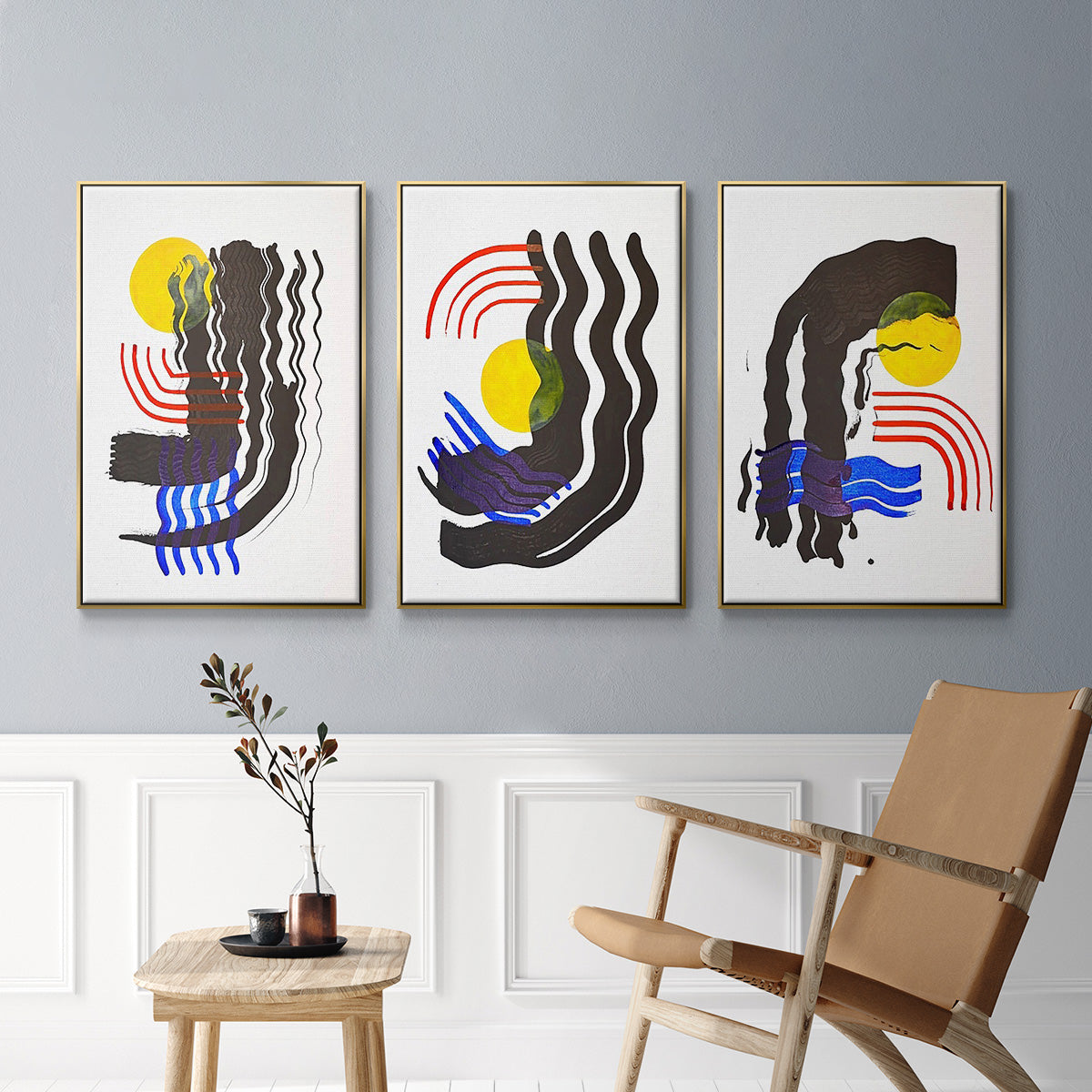 Shifting I - Floater Framed Canvas Set