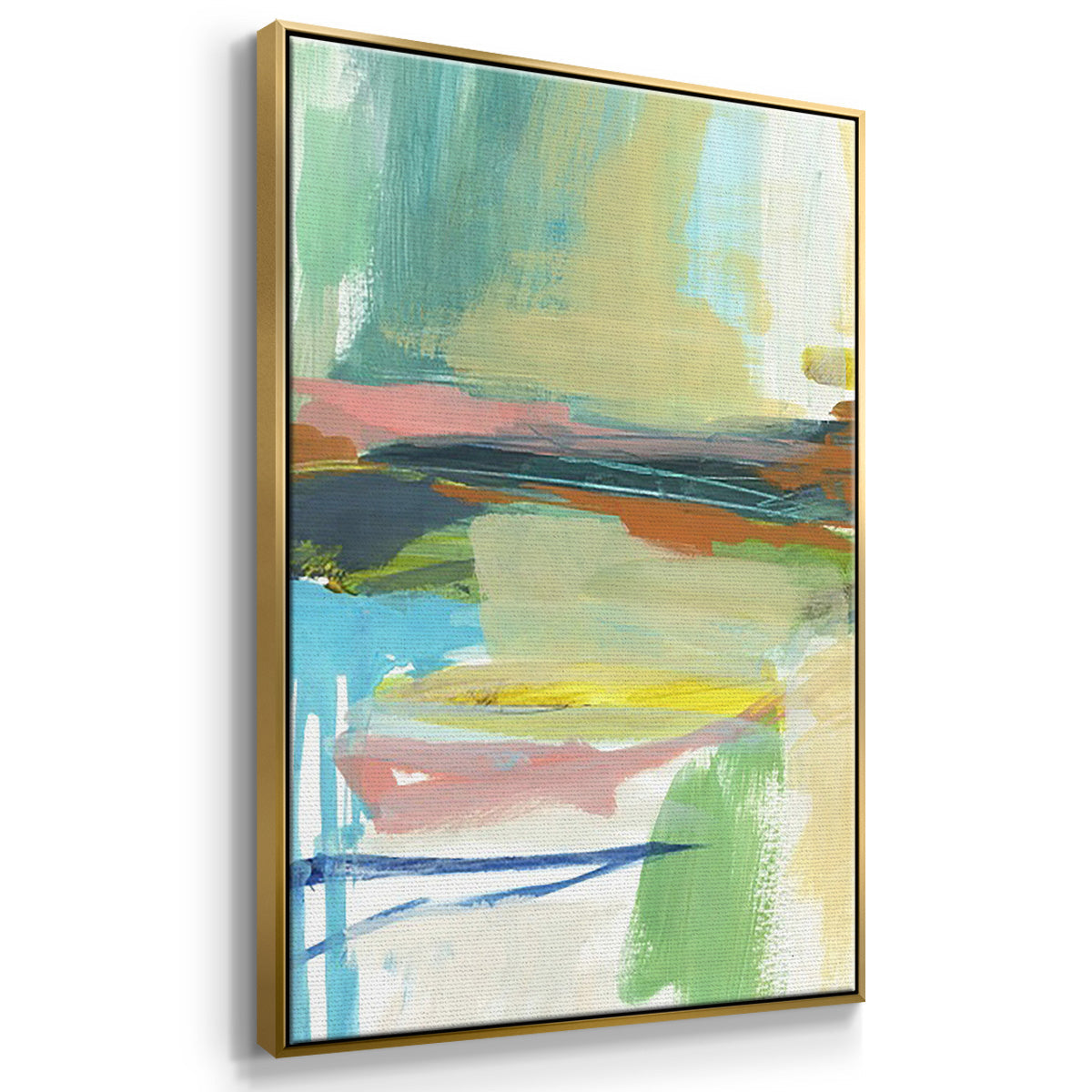 Radiant Horizon I - Floater Framed Canvas Set