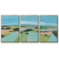 Bright Colored Countryside I - Floater Framed Canvas Set
