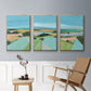 Bright Colored Countryside I - Floater Framed Canvas Set