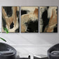 Baked Paintstrokes I - Floater Framed Canvas Set