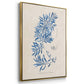 Blue Marine Algae I - Floater Framed Canvas Set