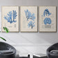 Blue Marine Algae IV - Floater Framed Canvas Set