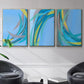 Circulating Flow I - Floater Framed Canvas Set