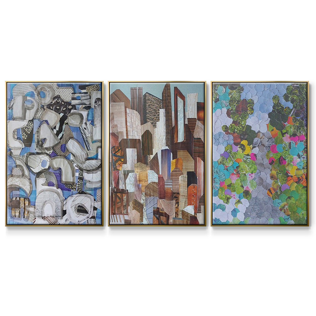 Magenta Garden - Floater Framed Canvas Set