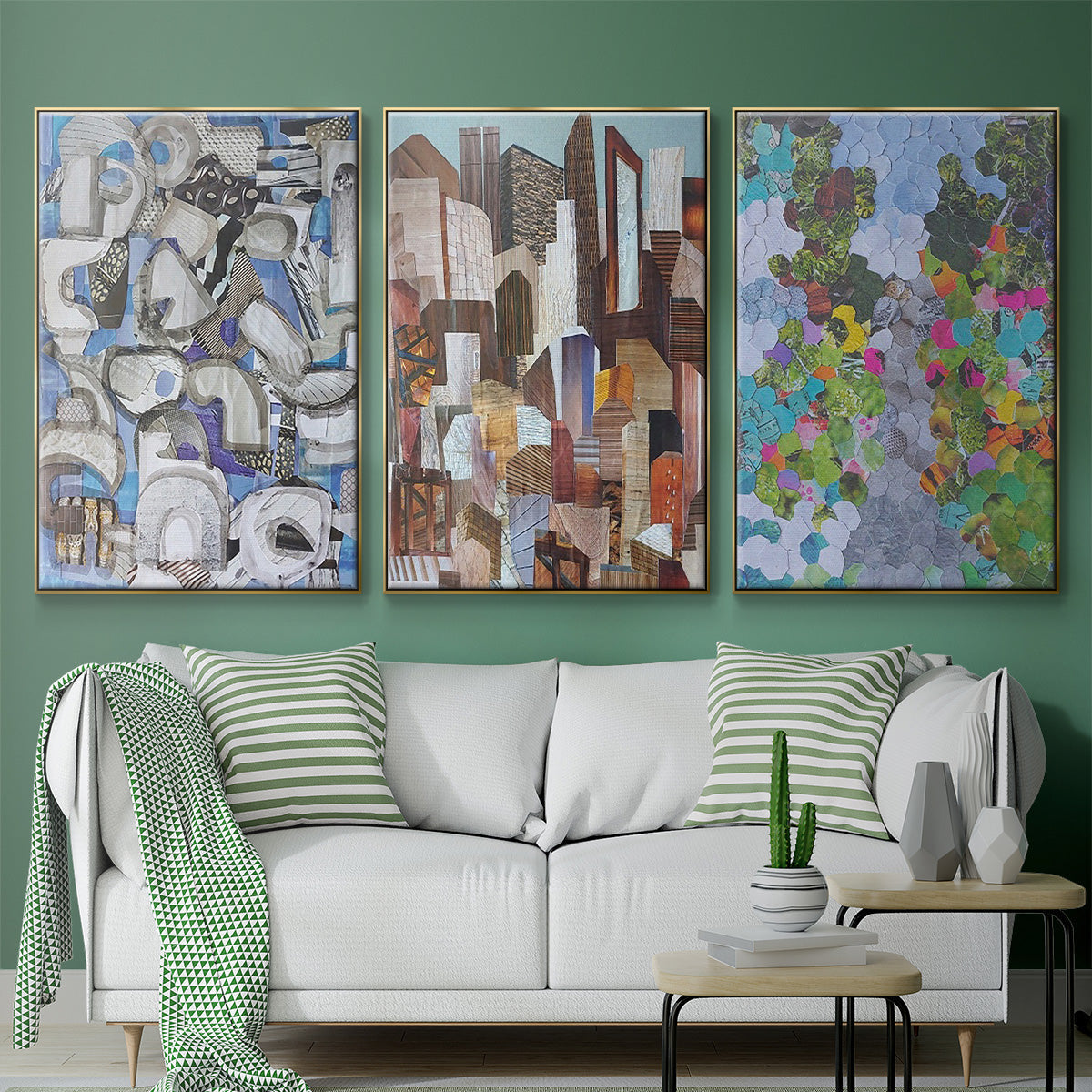 Magenta Garden - Floater Framed Canvas Set