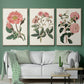 Pink Floral Mix IV - Floater Framed Canvas Set