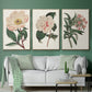 Pink Floral Mix VI - Floater Framed Canvas Set